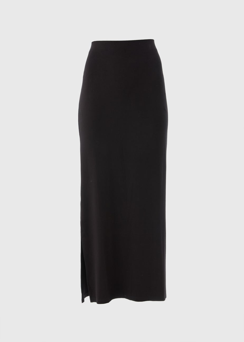 Black Jersey Maxi Skirt