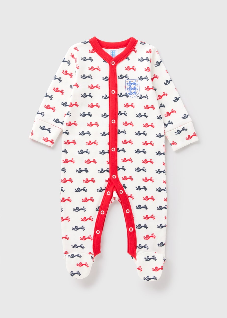 Baby England White Sleepsuit (Newborn-18mths)