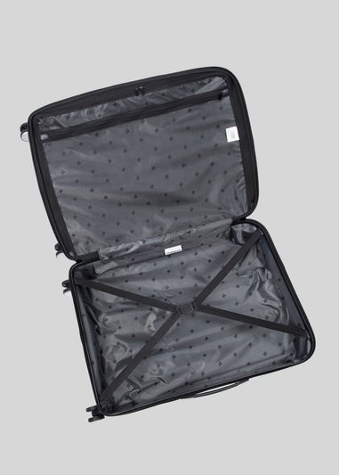 IT Luggage Dark Grey Inclining Hard Shell Suitcase