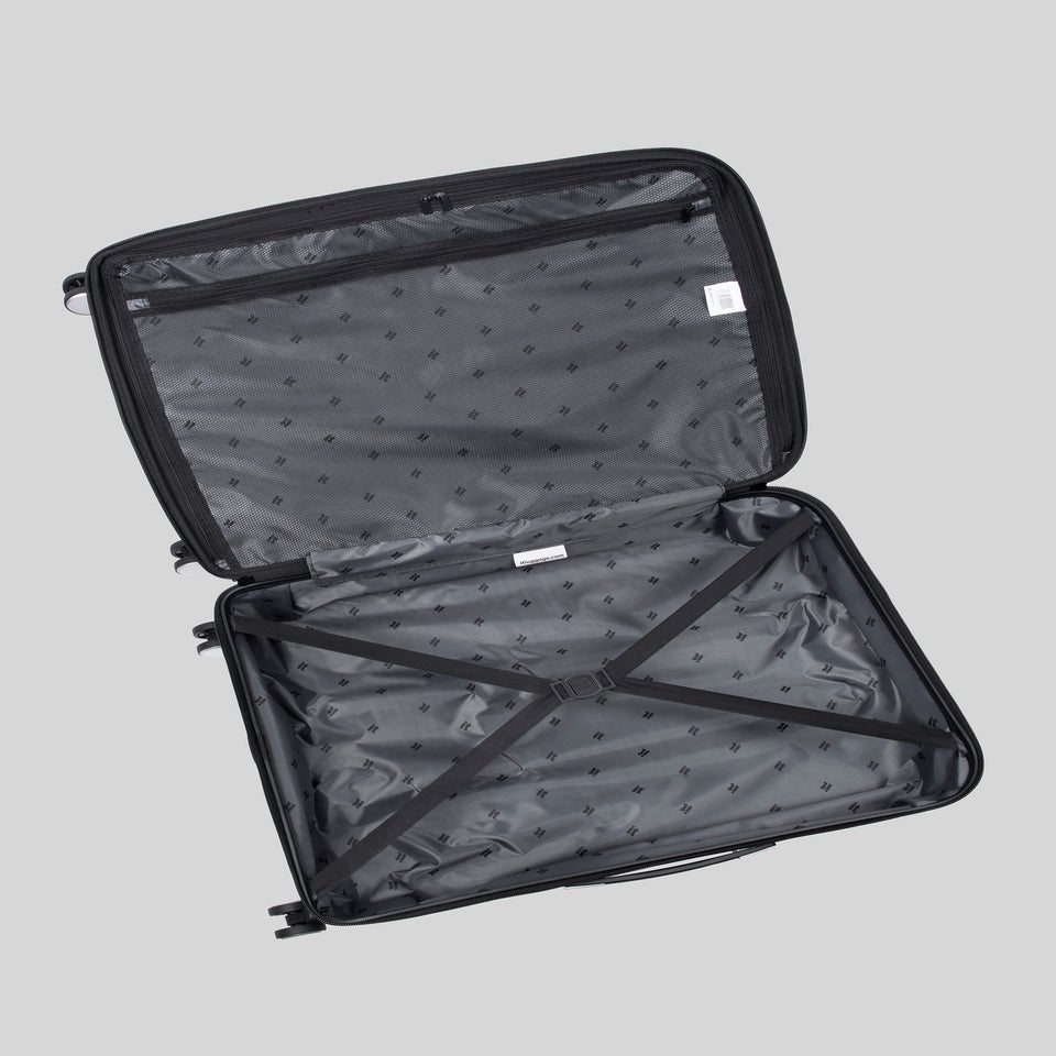 IT Luggage Dark Grey Inclining Hard Shell Suitcase