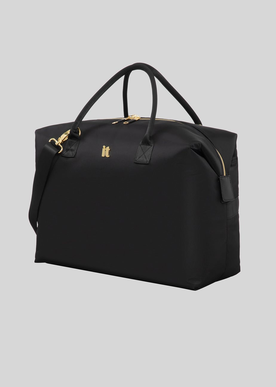 IT Luggage Black Desirable Soft Suitcase