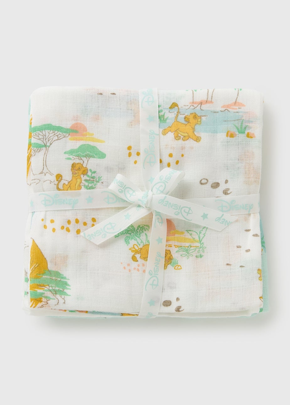 Disney 3 Pack Baby Cream Lion King Muslin Cloths