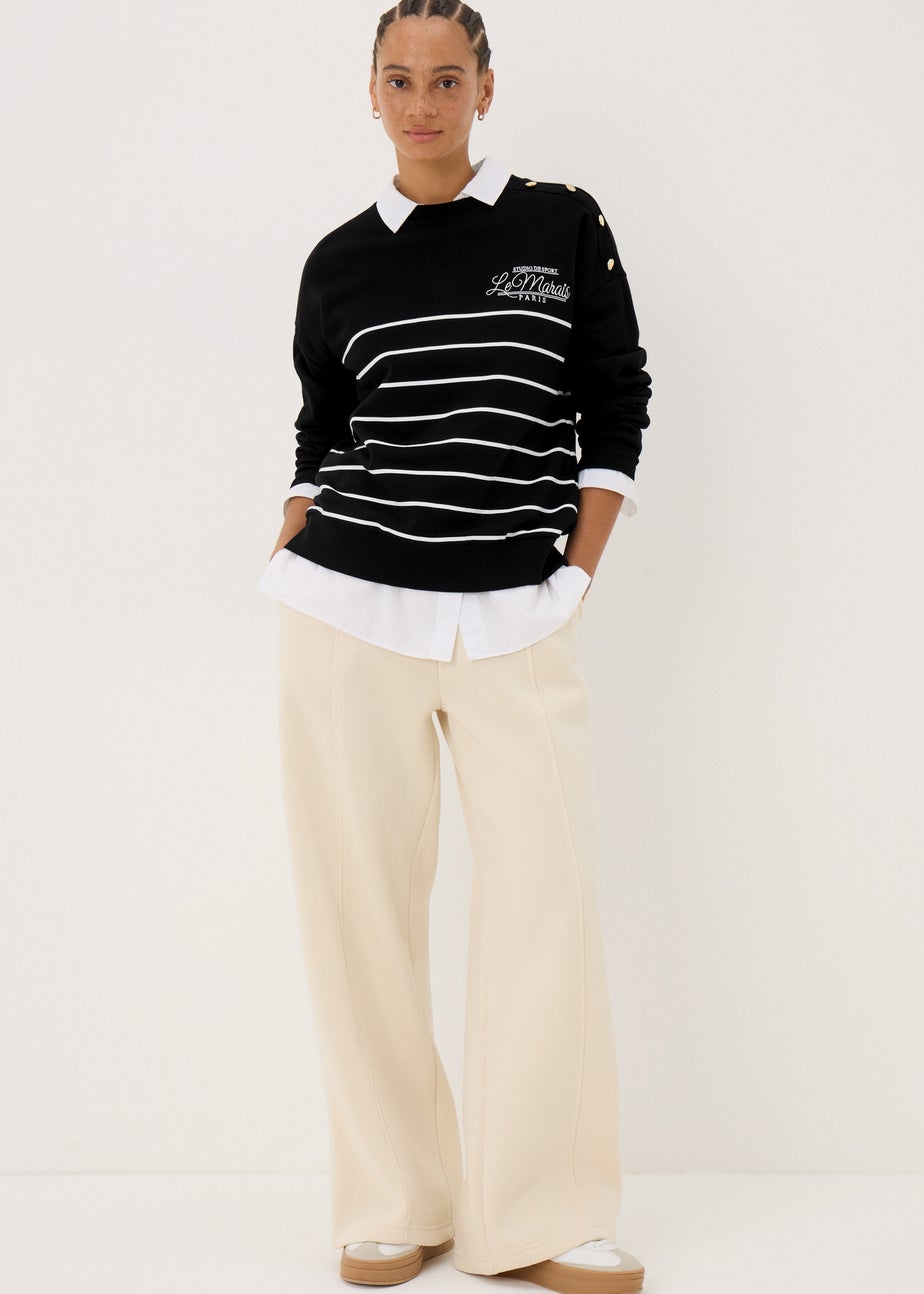 Black Breton Stripe Sweatshirt