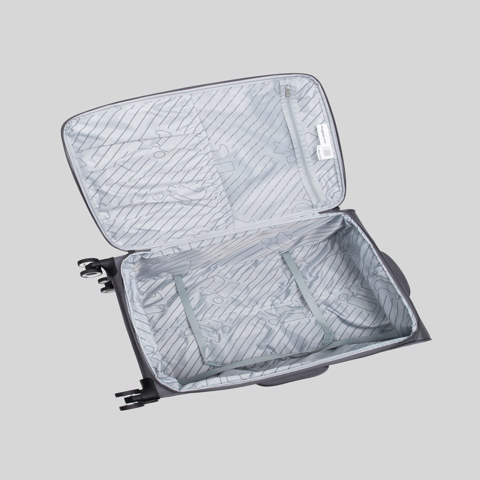 IT Luggage Grey Trulite Soft Suitcase