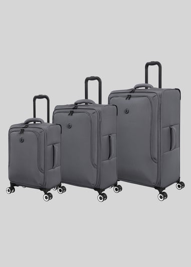 IT Luggage Grey Trulite Soft Suitcase