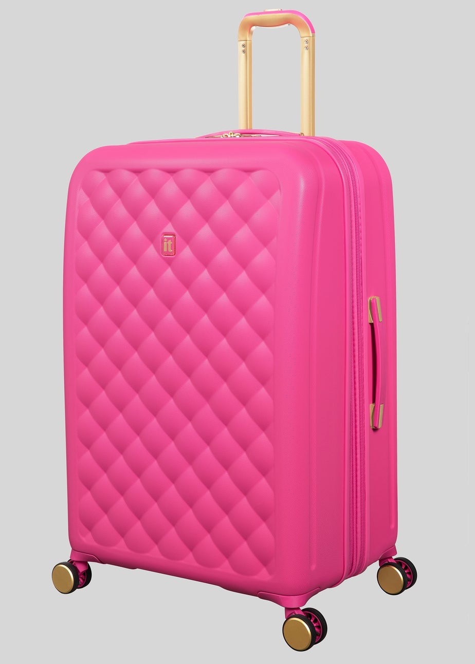 IT Luggage Pink Fashionista Hard Suitcase Matalan