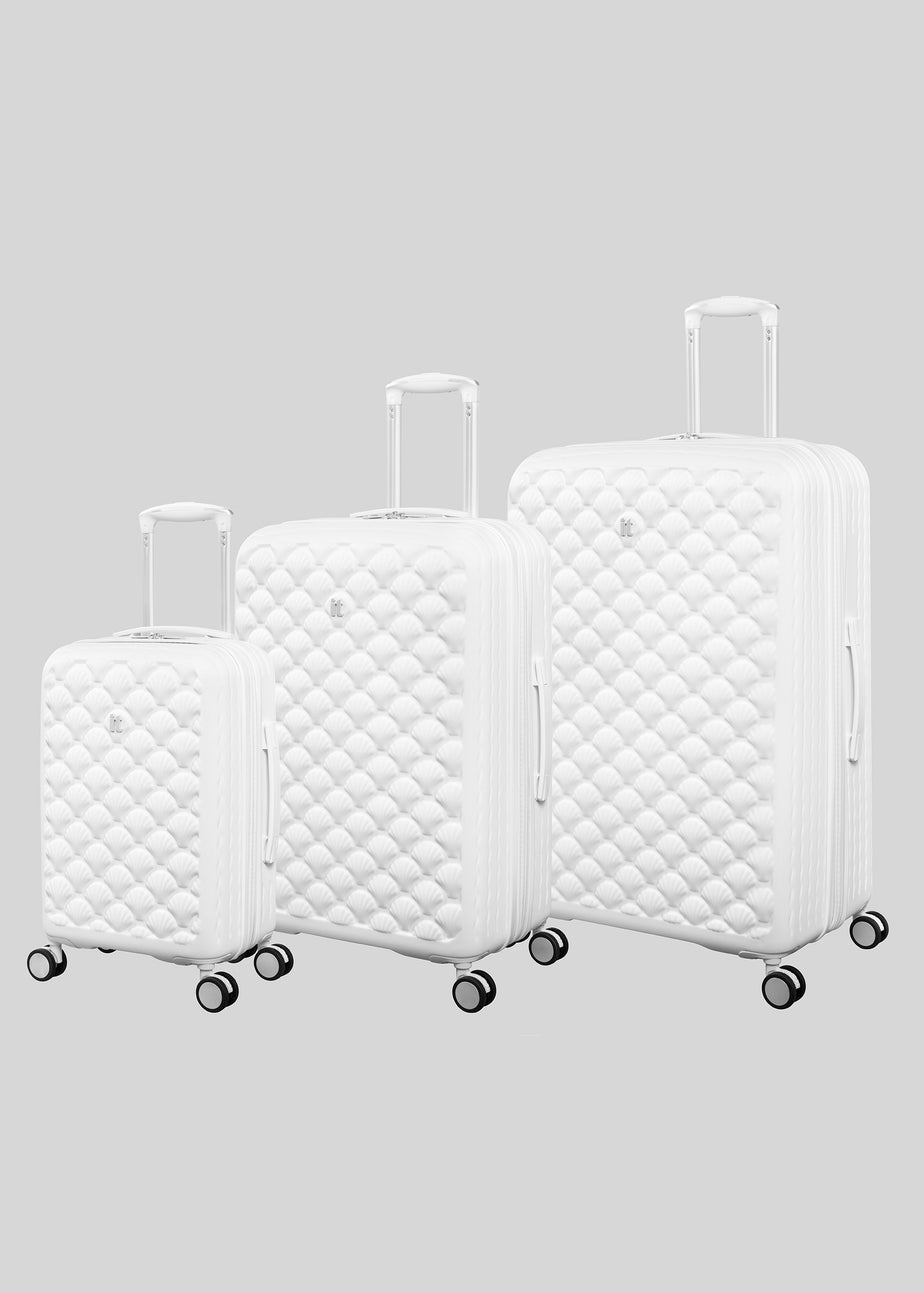 IT Luggage White Hardshell Suitcase
