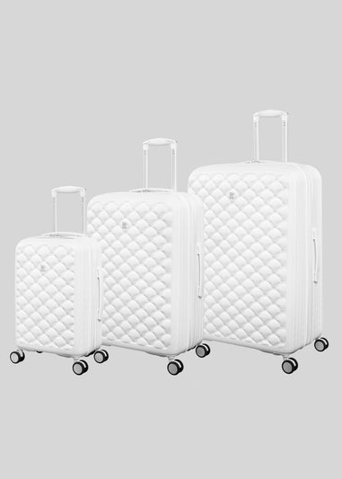 IT Luggage White Hardshell Suitcase