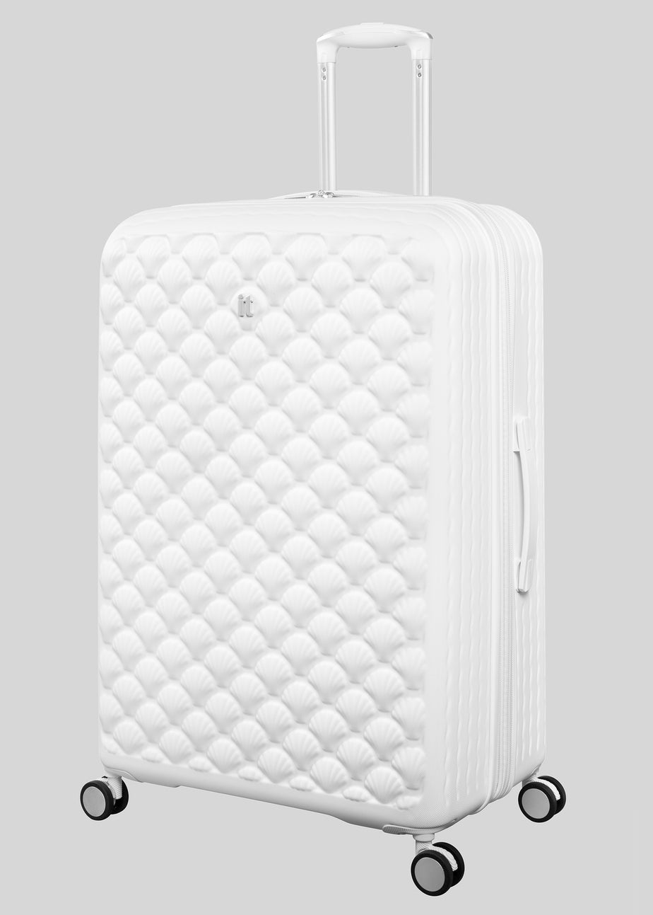 IT Luggage White Hardshell Suitcase