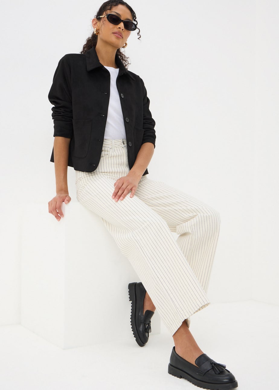 Black Faux Suede Jacket