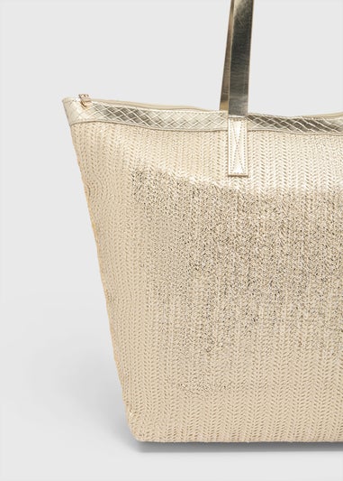 Natural Large Beach Bag