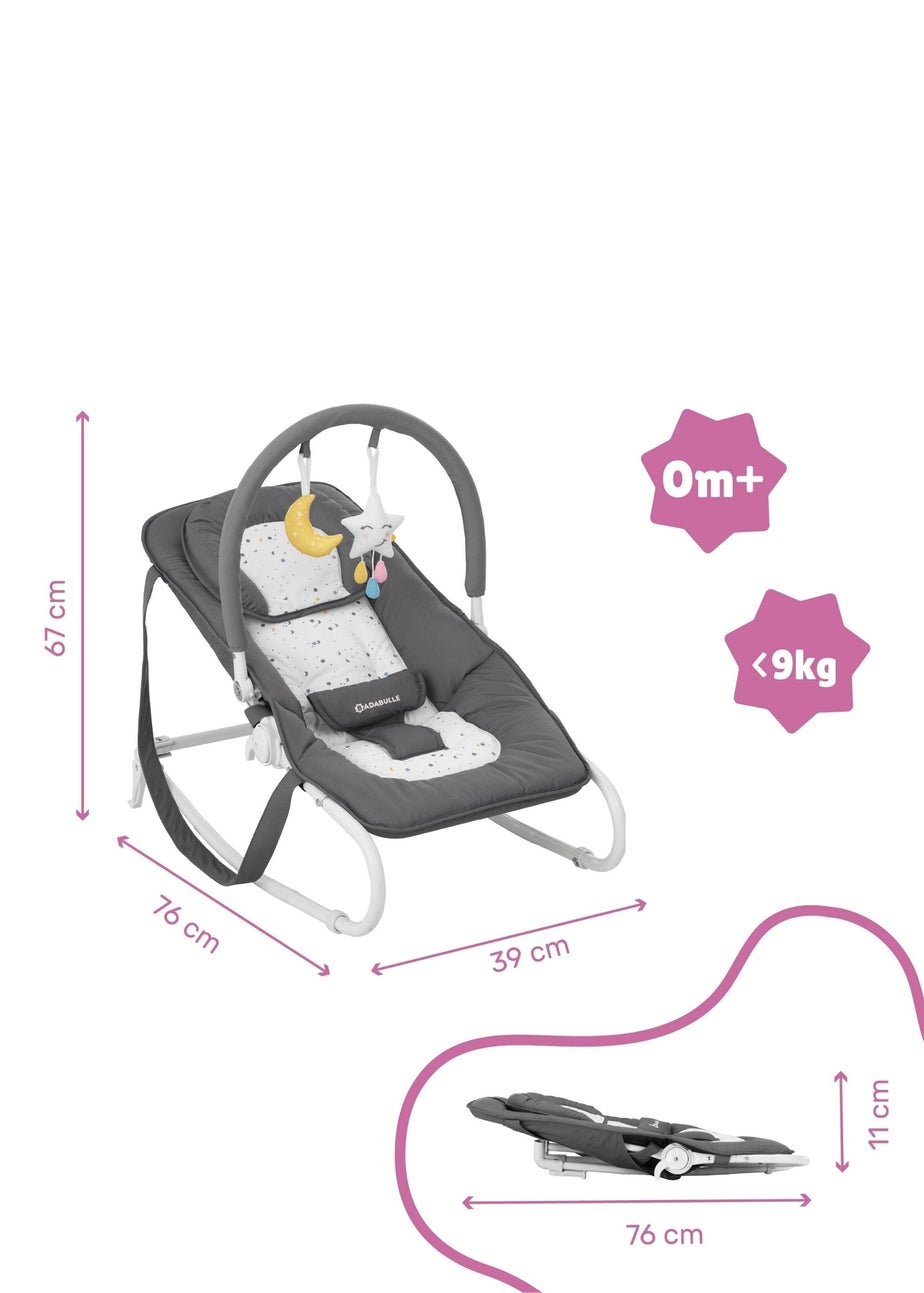Badabulle Grey Moonlight Easy bouncer