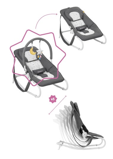 Badabulle Grey Moonlight Easy bouncer