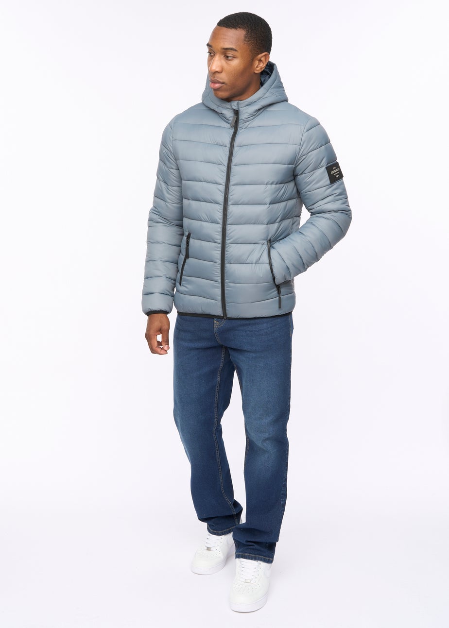 Crosshatch Denim Blue Gattering Jacket