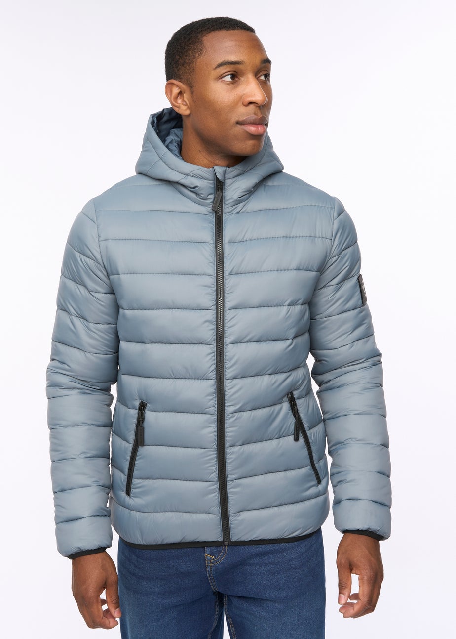 Crosshatch Denim Blue Gattering Jacket