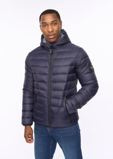 Crosshatch Dark Navy Gattering Jacket