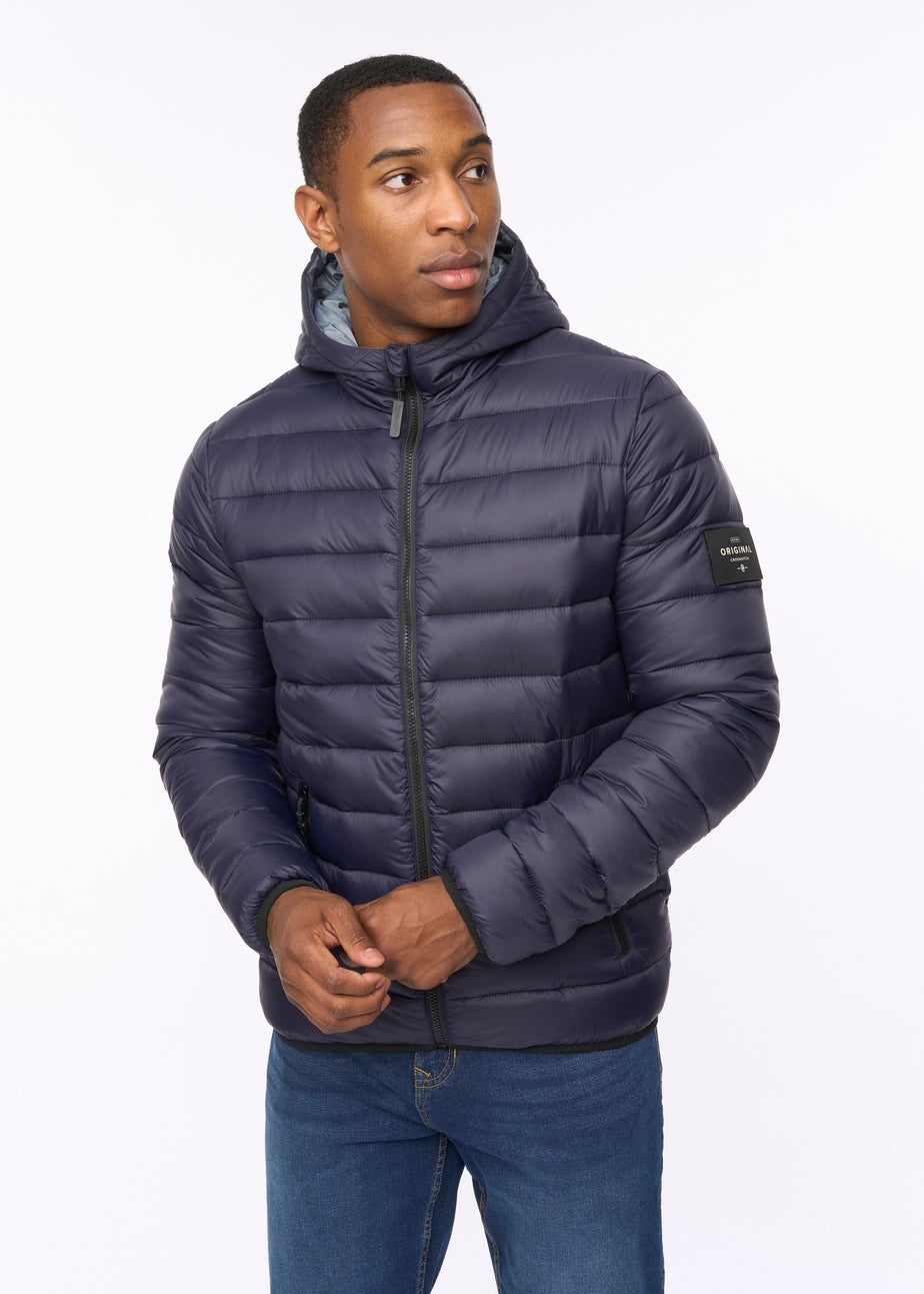 Crosshatch Dark Navy Gattering Jacket