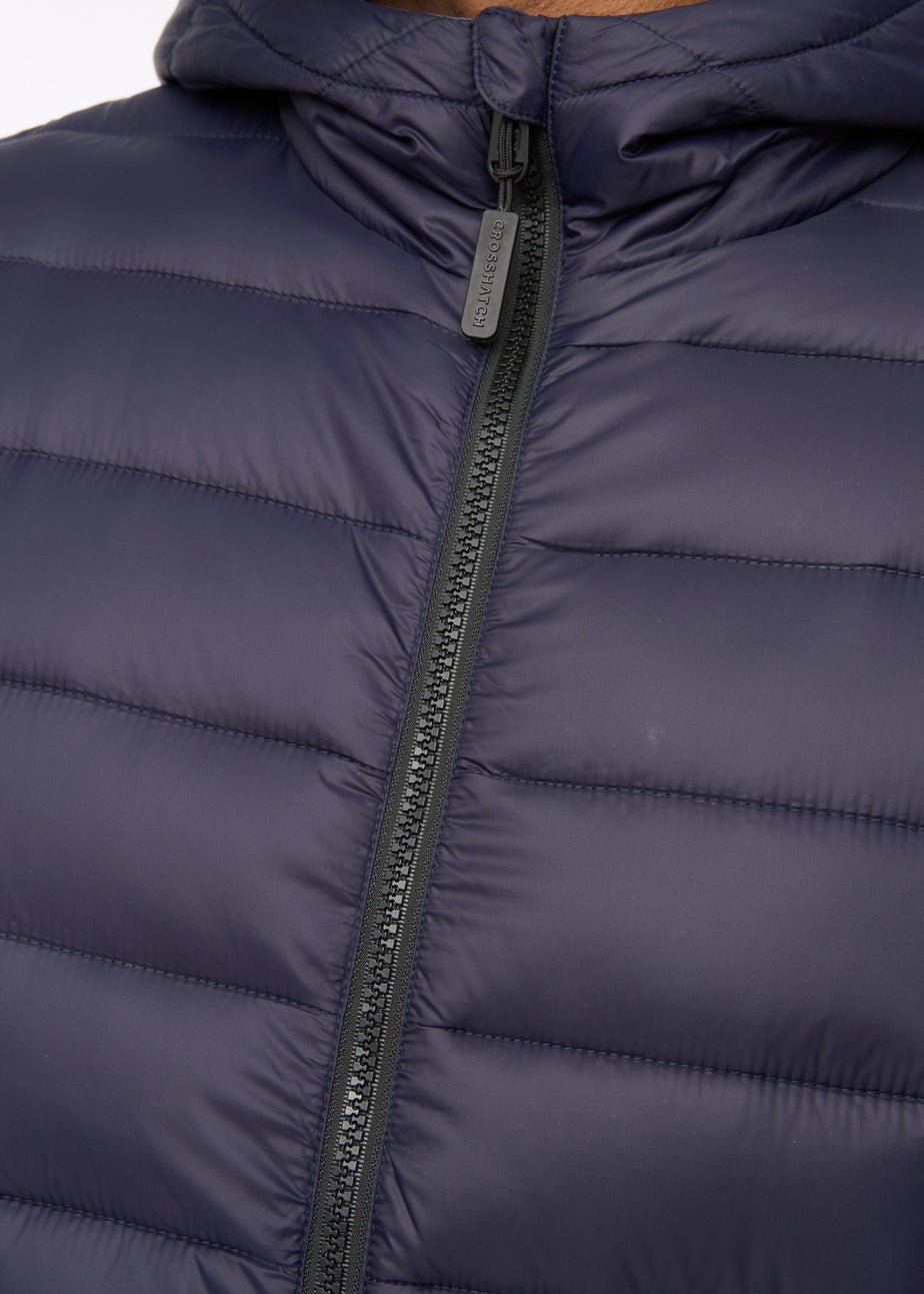 Crosshatch Dark Navy Gattering Jacket