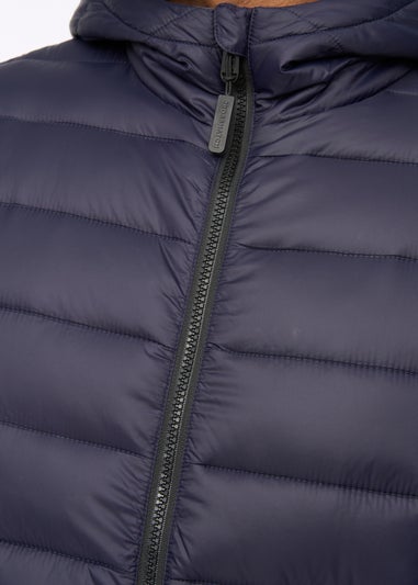 Crosshatch Dark Navy Gattering Jacket