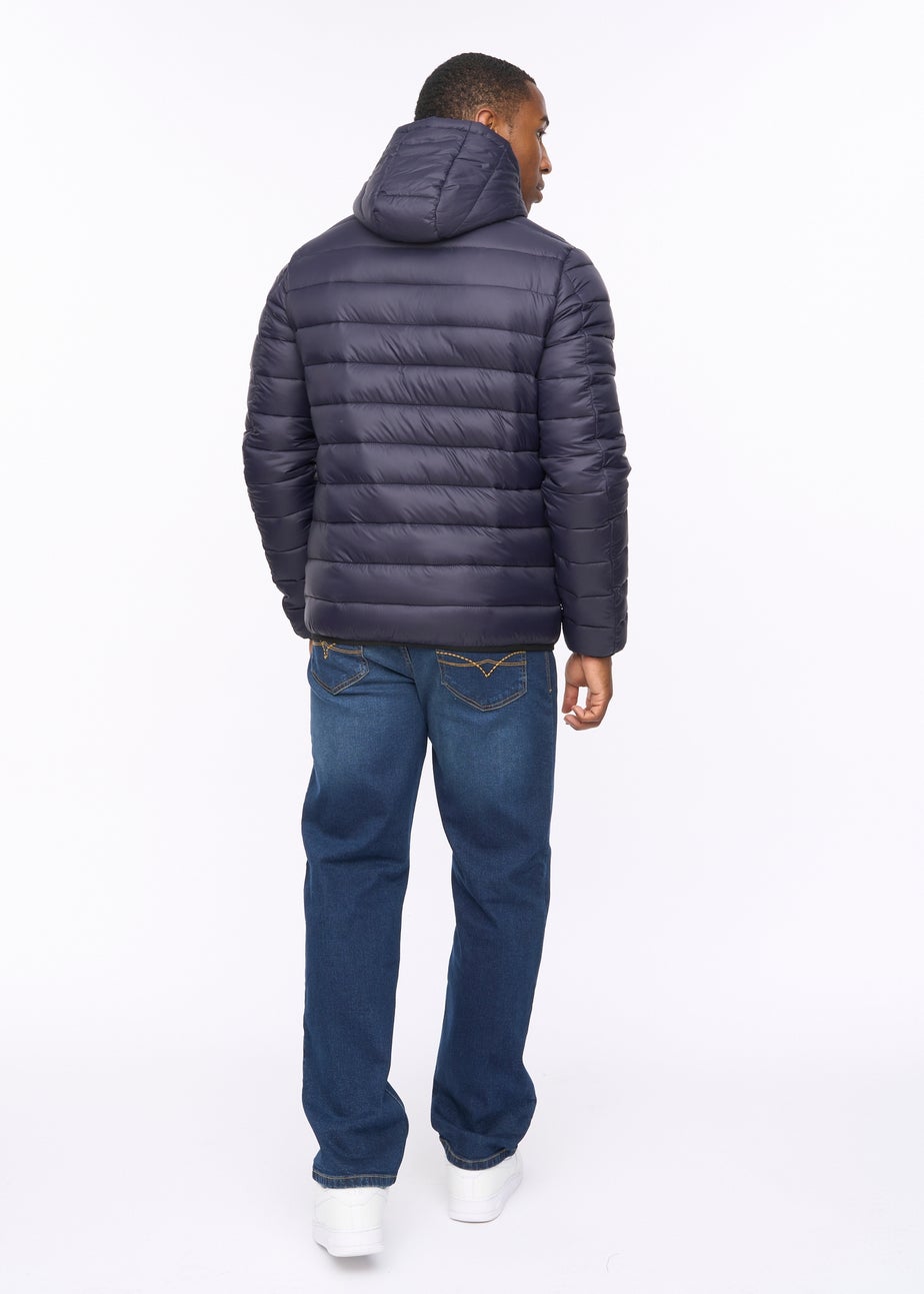 Crosshatch Dark Navy Gattering Jacket