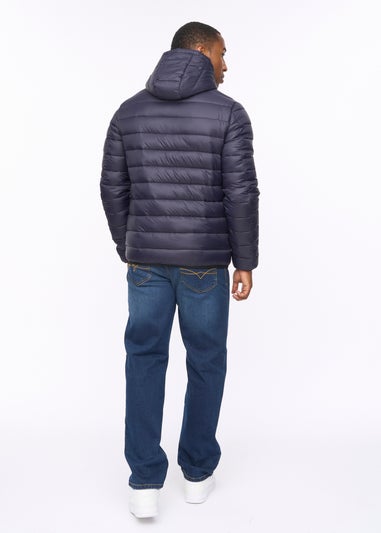 Crosshatch Dark Navy Gattering Jacket