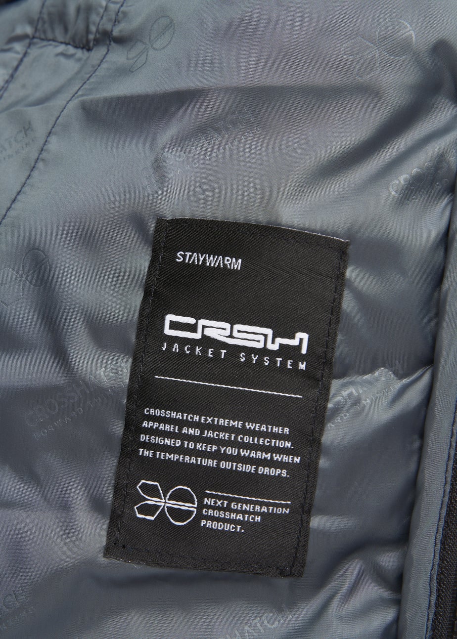 Crosshatch Dark Navy Gattering Jacket