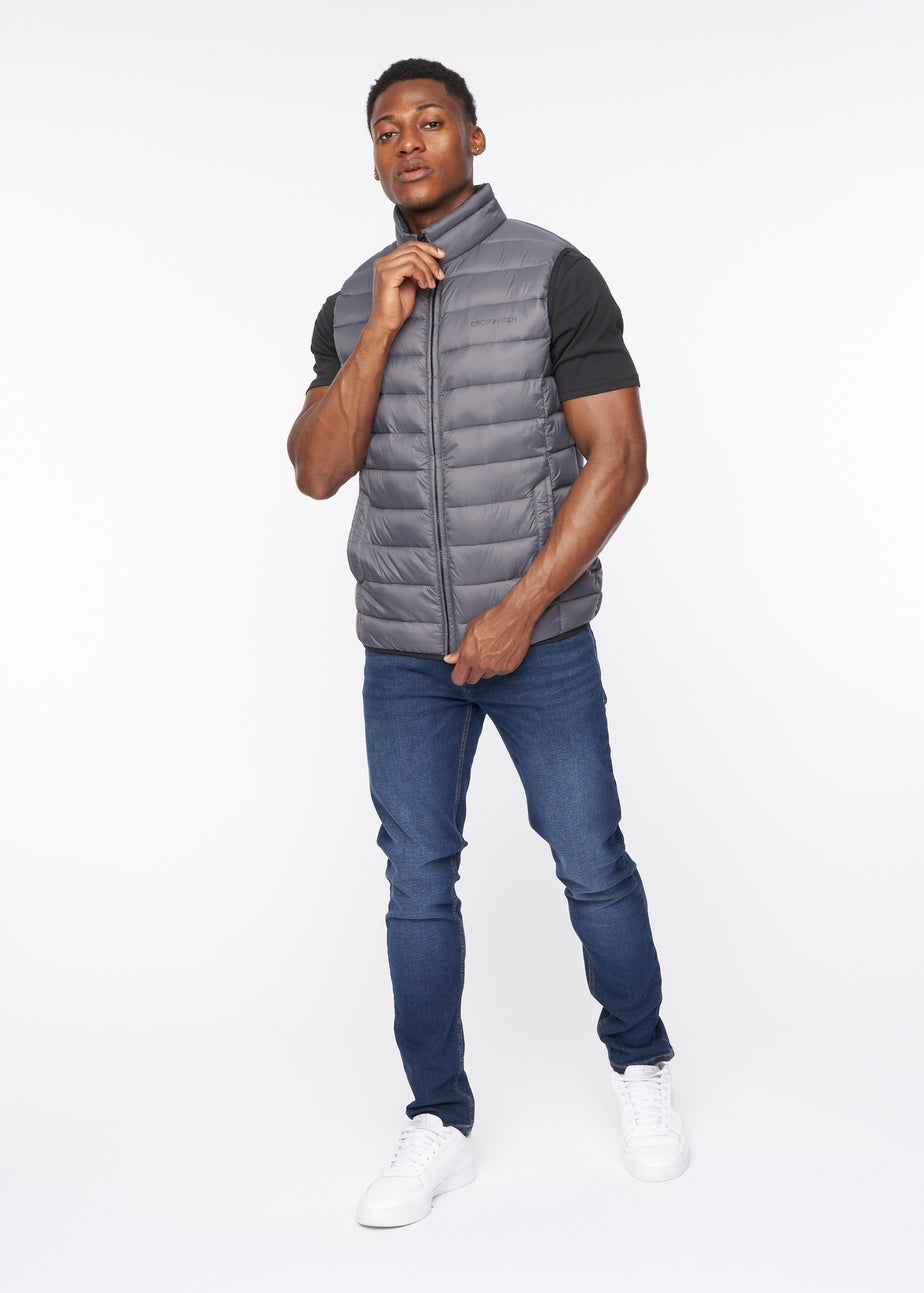 Crosshatch Charcoal Gattering Gilet