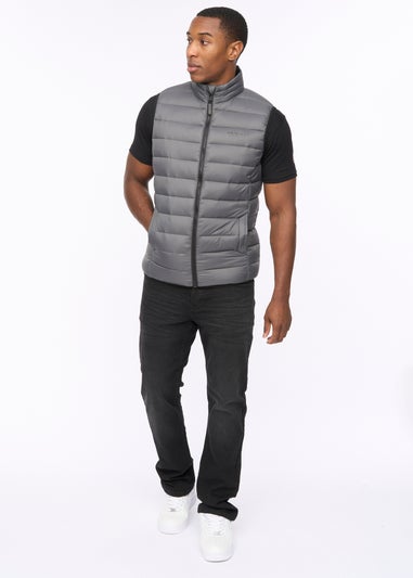 Crosshatch Charcoal Gattering Gilet