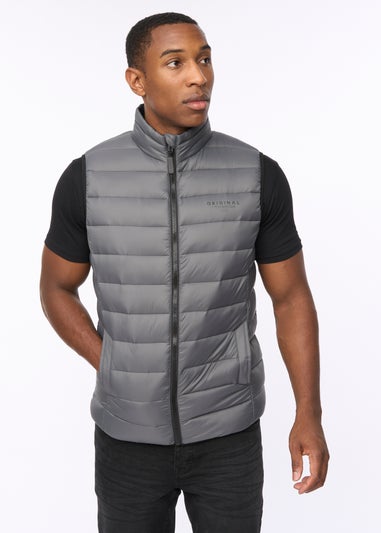 Crosshatch Charcoal Gattering Gilet