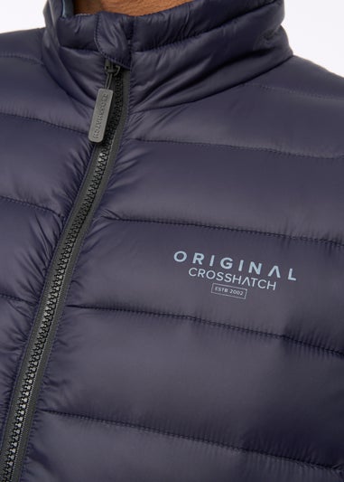 Crosshatch Dark Navy Gattering MVE Gilet