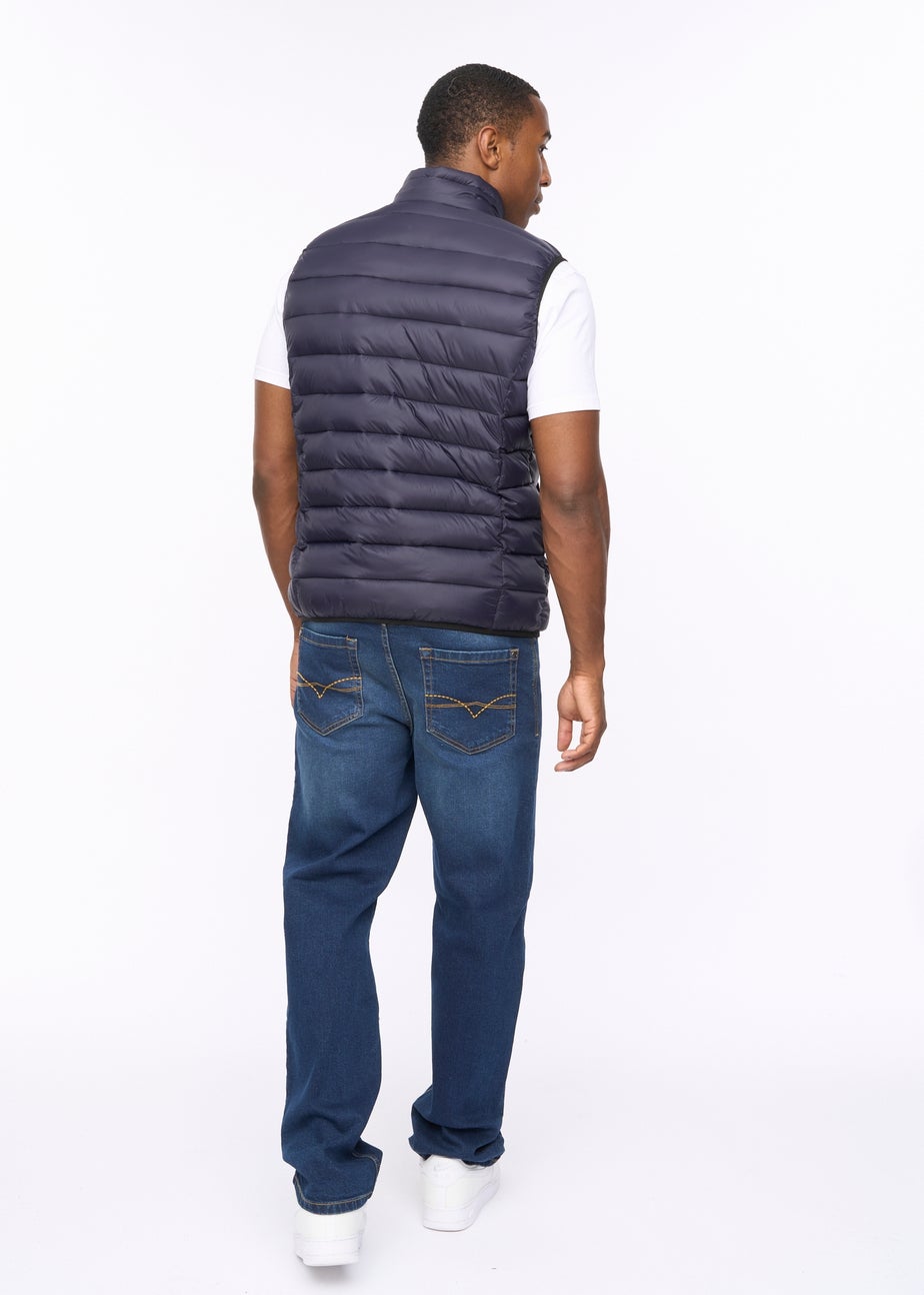 Crosshatch Dark Navy Gattering MVE Gilet