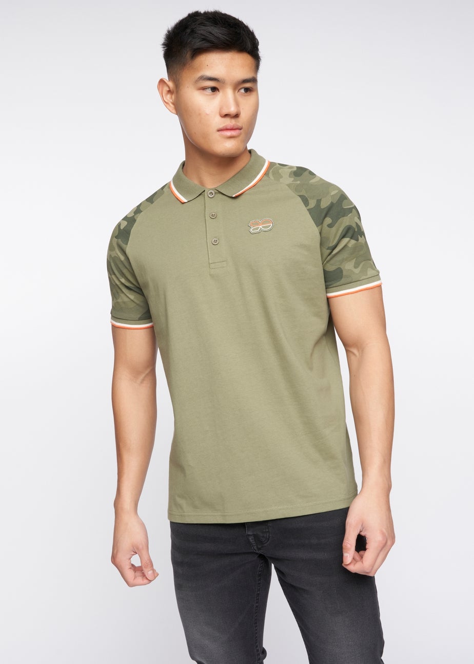 Crosshatch Olive Cramdark Camo Polo