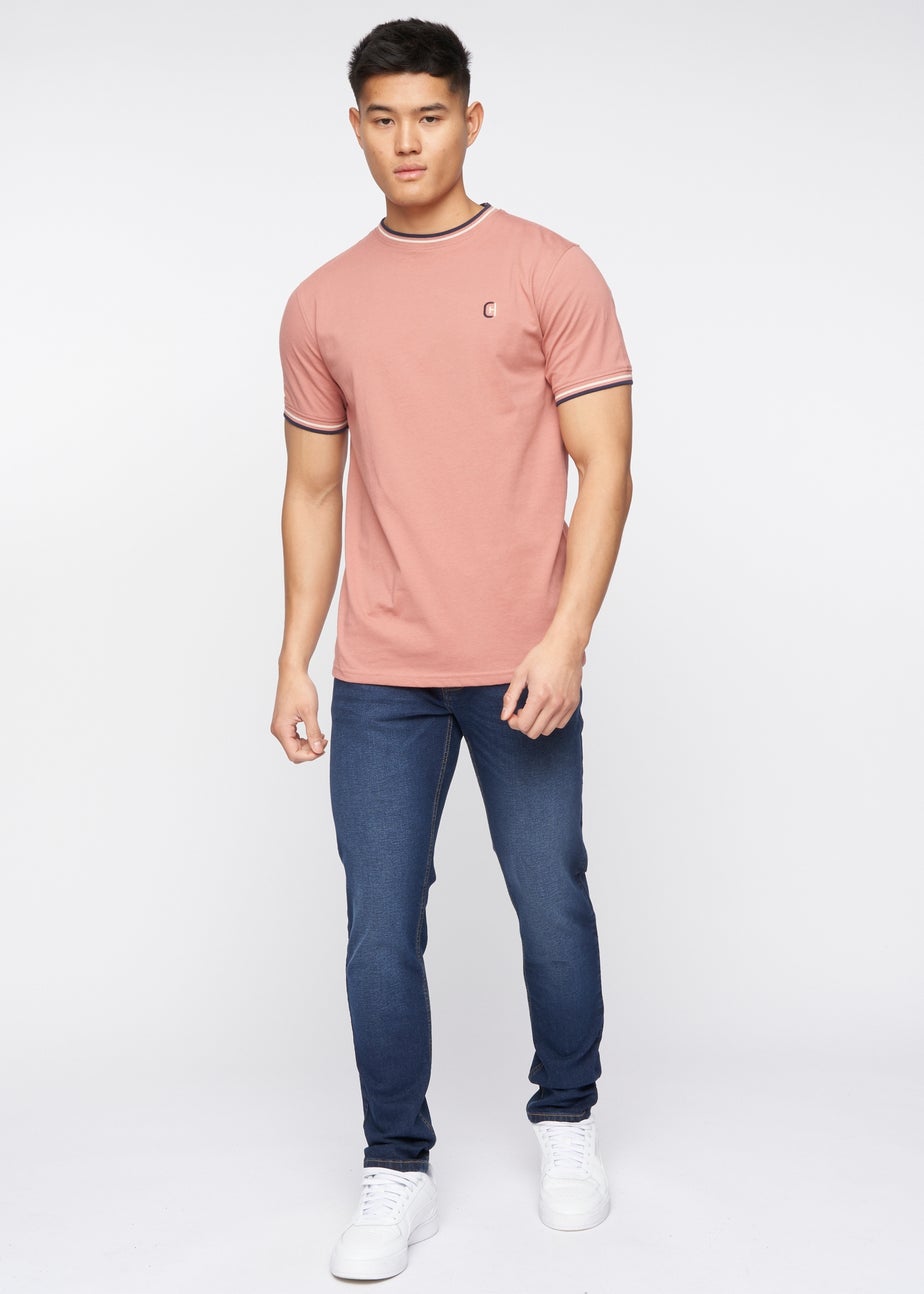 Crosshatch Dark Blue Wash Buraca Slim Fit Jean