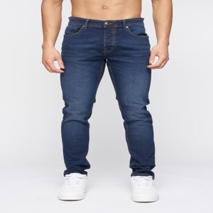 Crosshatch Dark Blue Wash Buraca Slim Fit Jean