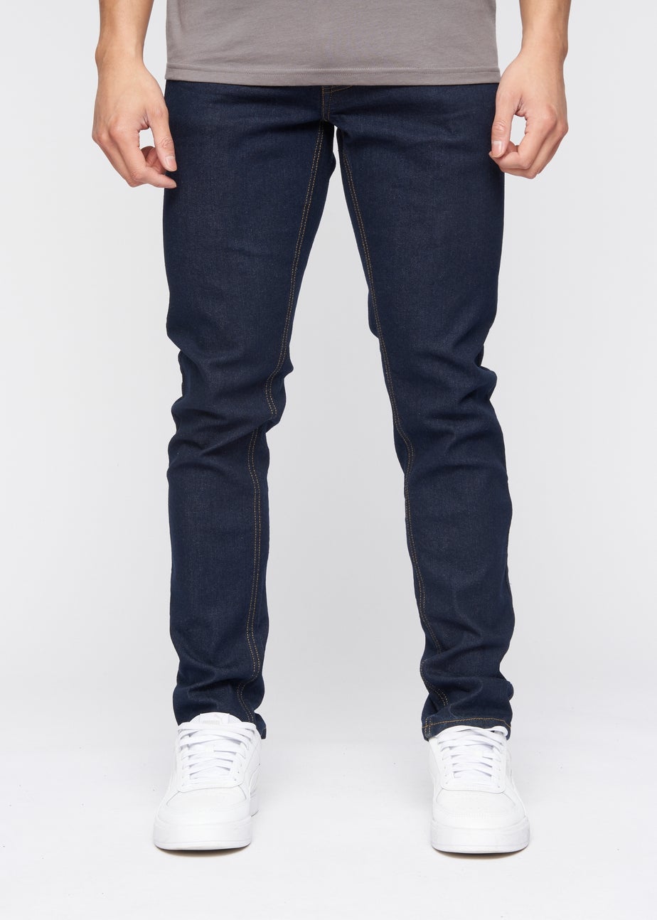 Crosshatch Indigo Wash Buraca Slim Fit Jean