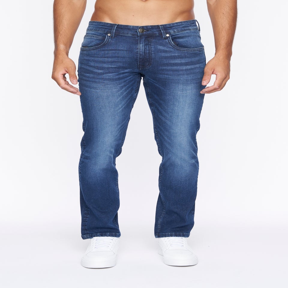 Crosshatch Dark Blue Wash New Svelte Slim Jeans