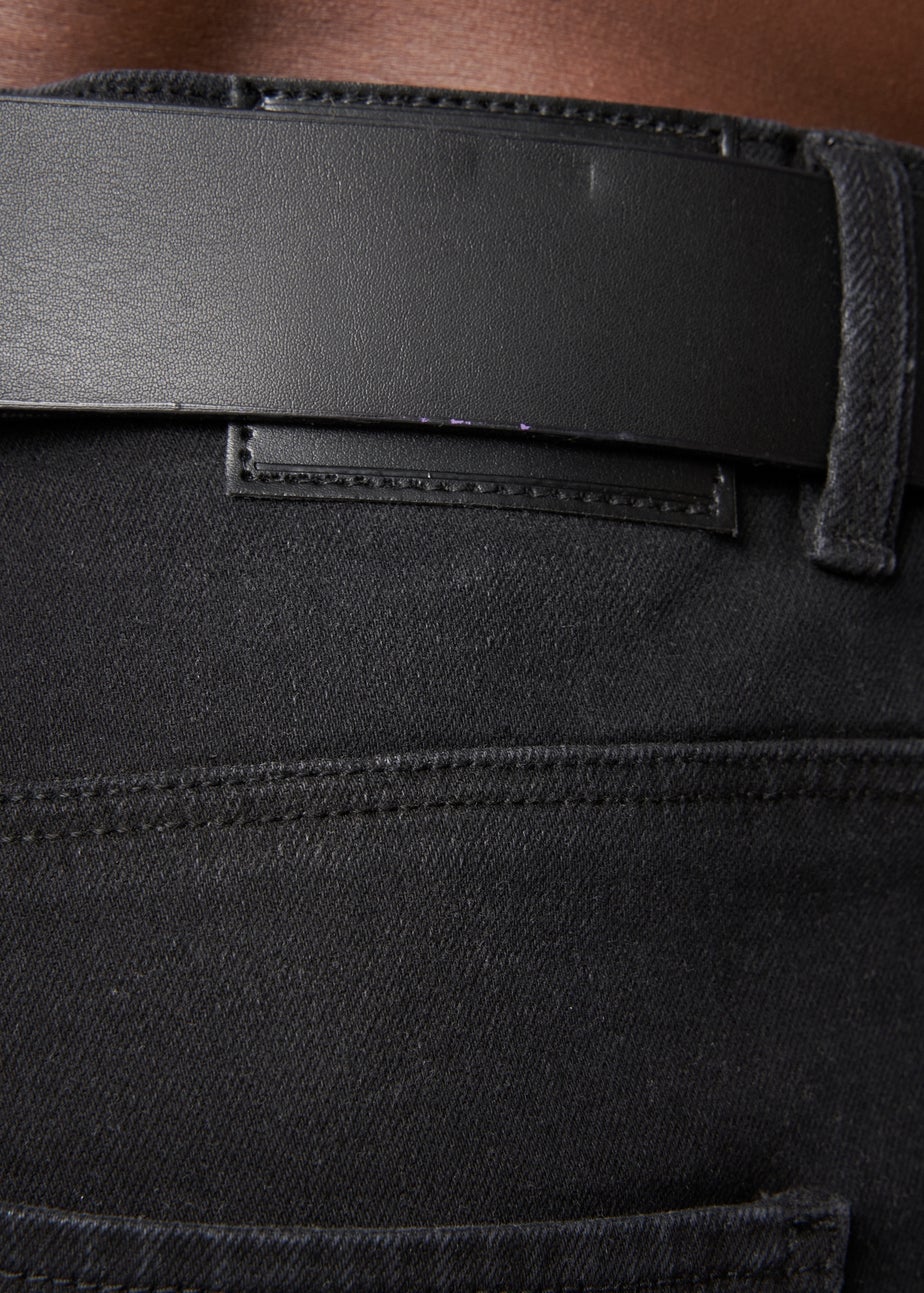 Crosshatch Black Wash Cadman Straight Jeans