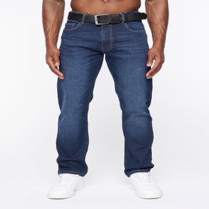 Crosshatch Dark Wash Cadman Straight Jeans