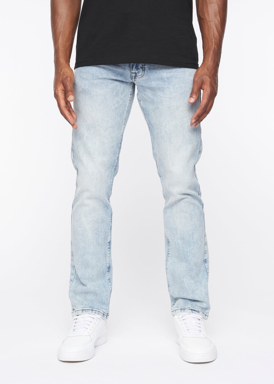 Crosshatch Light Wash Cadman Straight Jeans