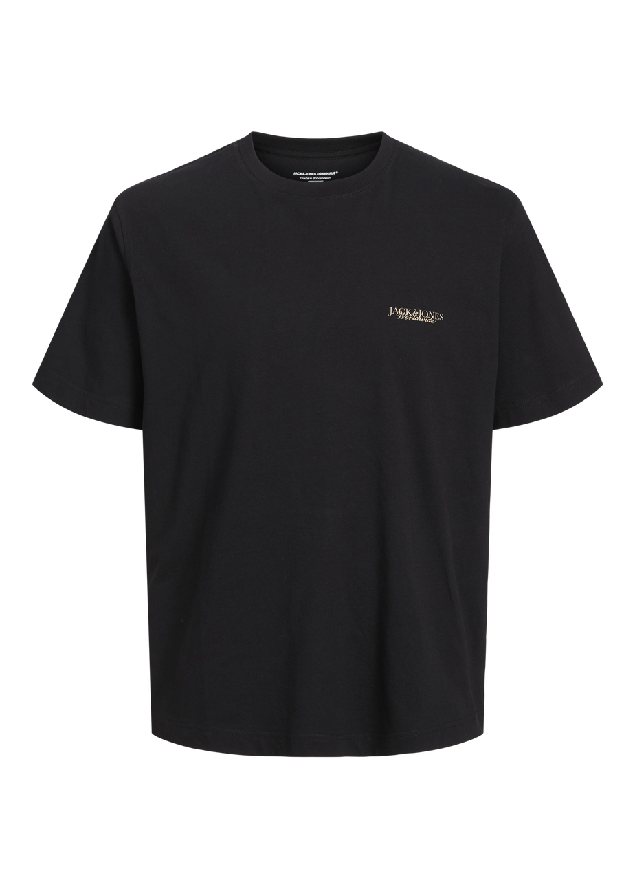 Jack & Jones Boys Black Boston T-Shirt (8-16yrs)