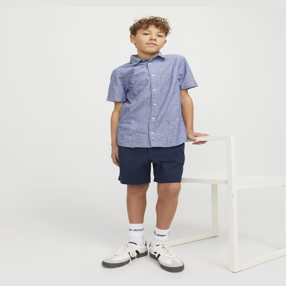 Jack & Jones Navy Chino Jogger Shorts (8-16yrs)