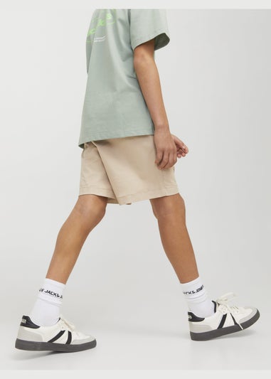 Jack & Jones Beige Chino Jogger Shorts (8-16yrs)