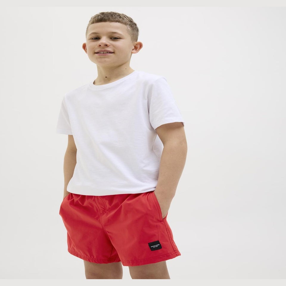 Jack & Jones Jnr Red Swim Shorts