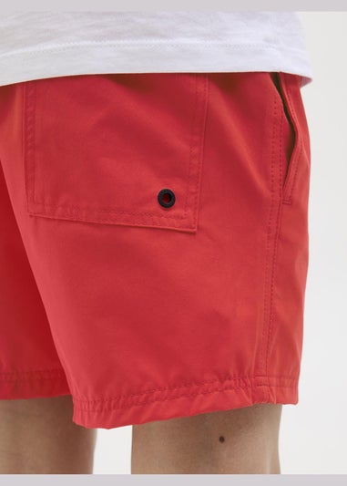 Jack & Jones Jnr Red Swim Shorts