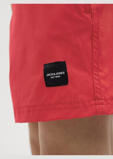 Jack & Jones Jnr Red Swim Shorts