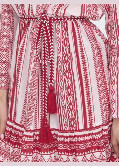 JDY Pink Anna Belted Dress