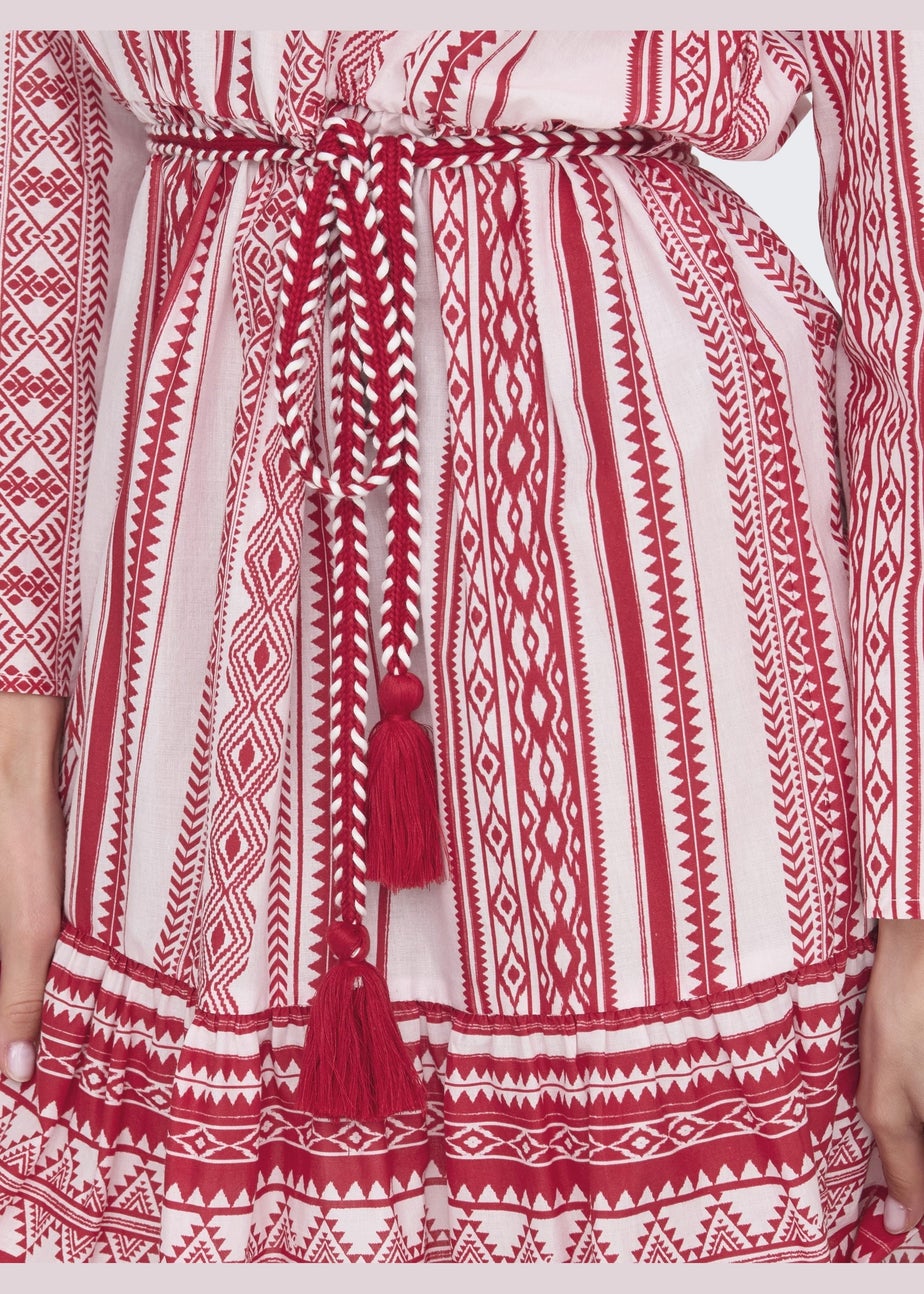 JDY Pink Anna Belted Dress