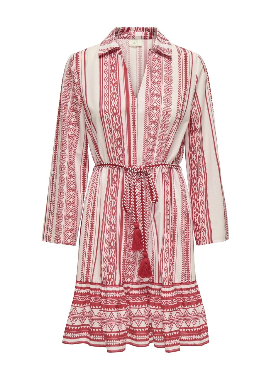 JDY Pink Anna Belted Dress