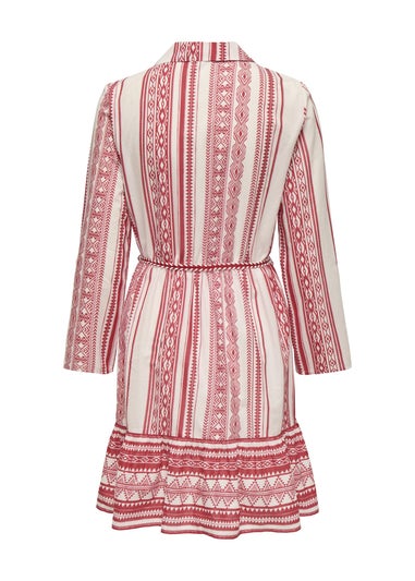 JDY Pink Anna Belted Dress