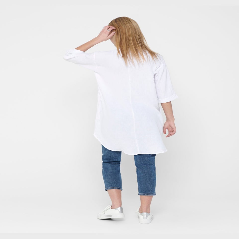 JDY White Shirt Dress